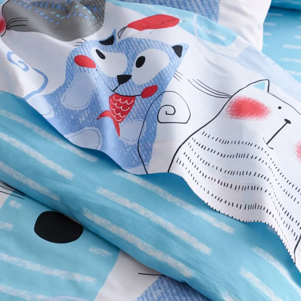 Becquet Linge de lit enfant chats - CRÉATION<Enfant Univers Des Garçons|Univers Des Filles