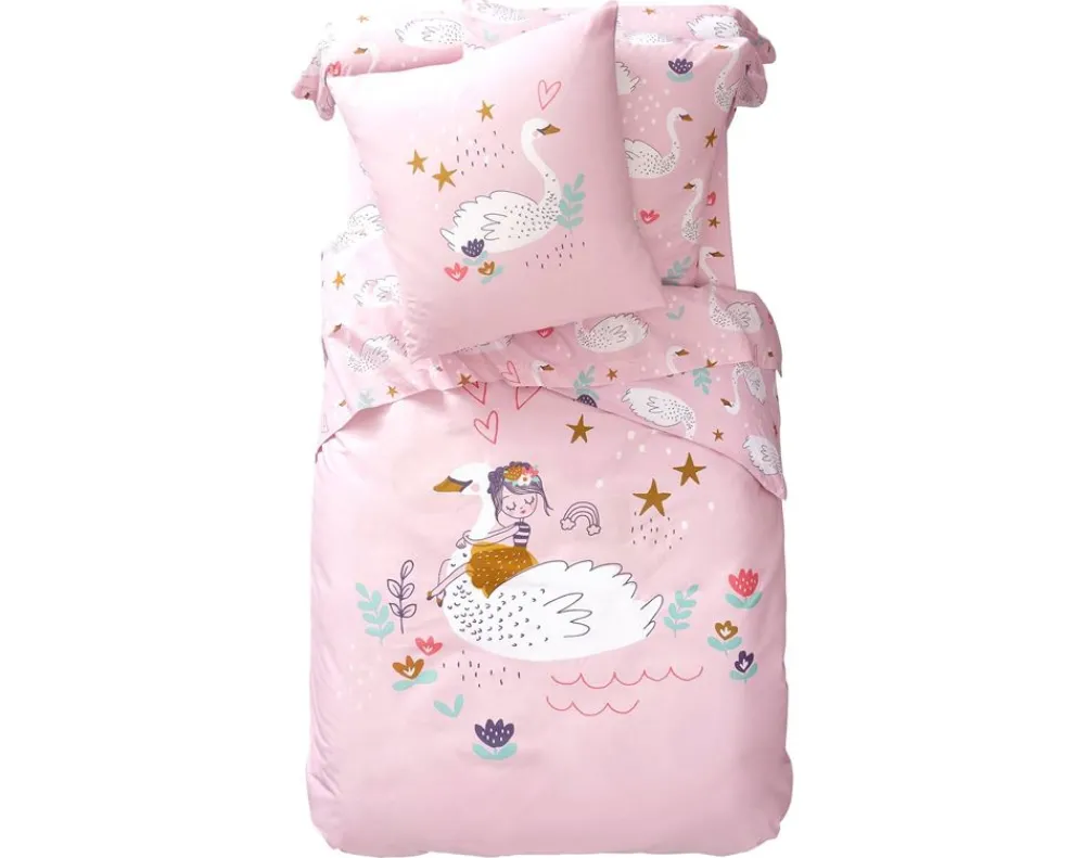 Becquet Linge de lit enfant cygnes - CRÉATION<Enfant Univers Des Filles|Linge De Lit Enfant