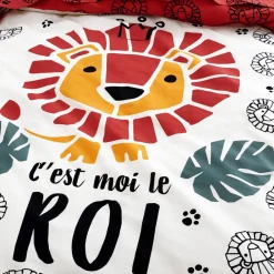 Becquet Linge de lit enfant motif lion< Les Matières
