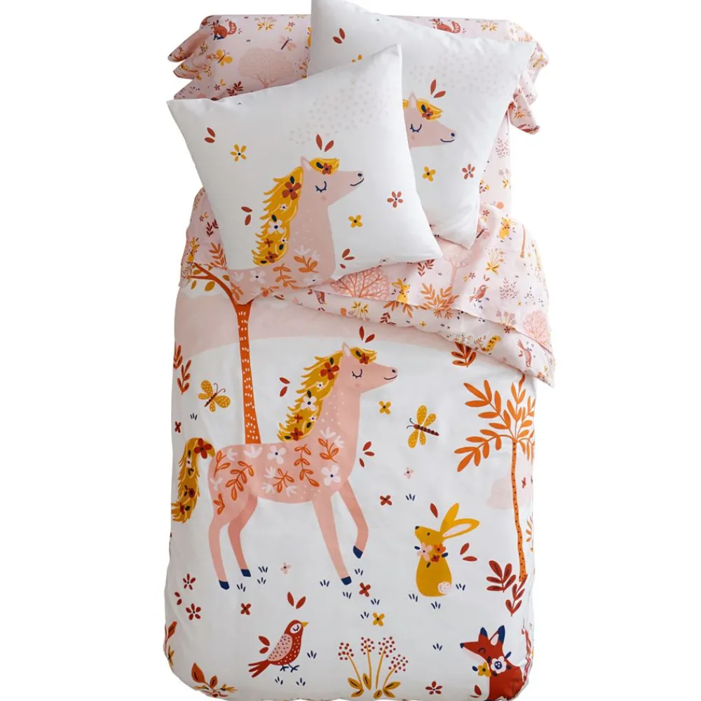 Becquet Linge de lit enfant motif cheval - CRÉATION<Enfant Univers Des Filles|Linge De Lit Enfant