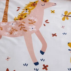 Becquet Linge de lit enfant motif cheval - CRÉATION<Enfant Univers Des Filles|Linge De Lit Enfant