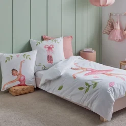 Becquet Linge de lit enfant motif danseuse< Les Matières|Linge De Lit Enfant