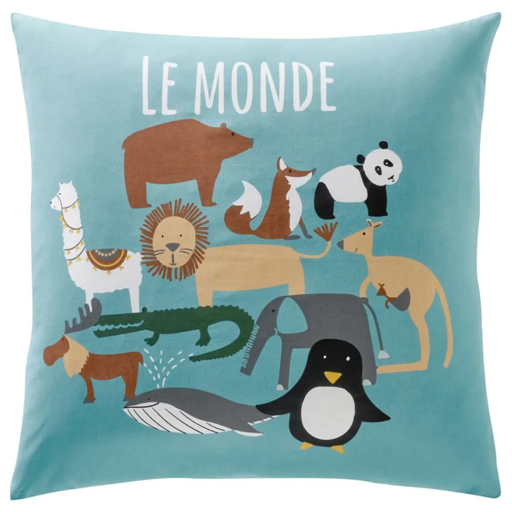 Becquet Linge de lit enfant motif animaux et pois - CRÉATION< Les Matières|Linge De Lit Enfant