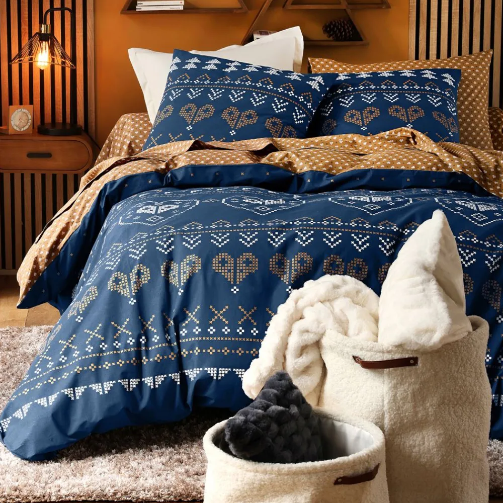 Becquet Linge de lit esprit point de croix< Les Matières|Housse De Couette