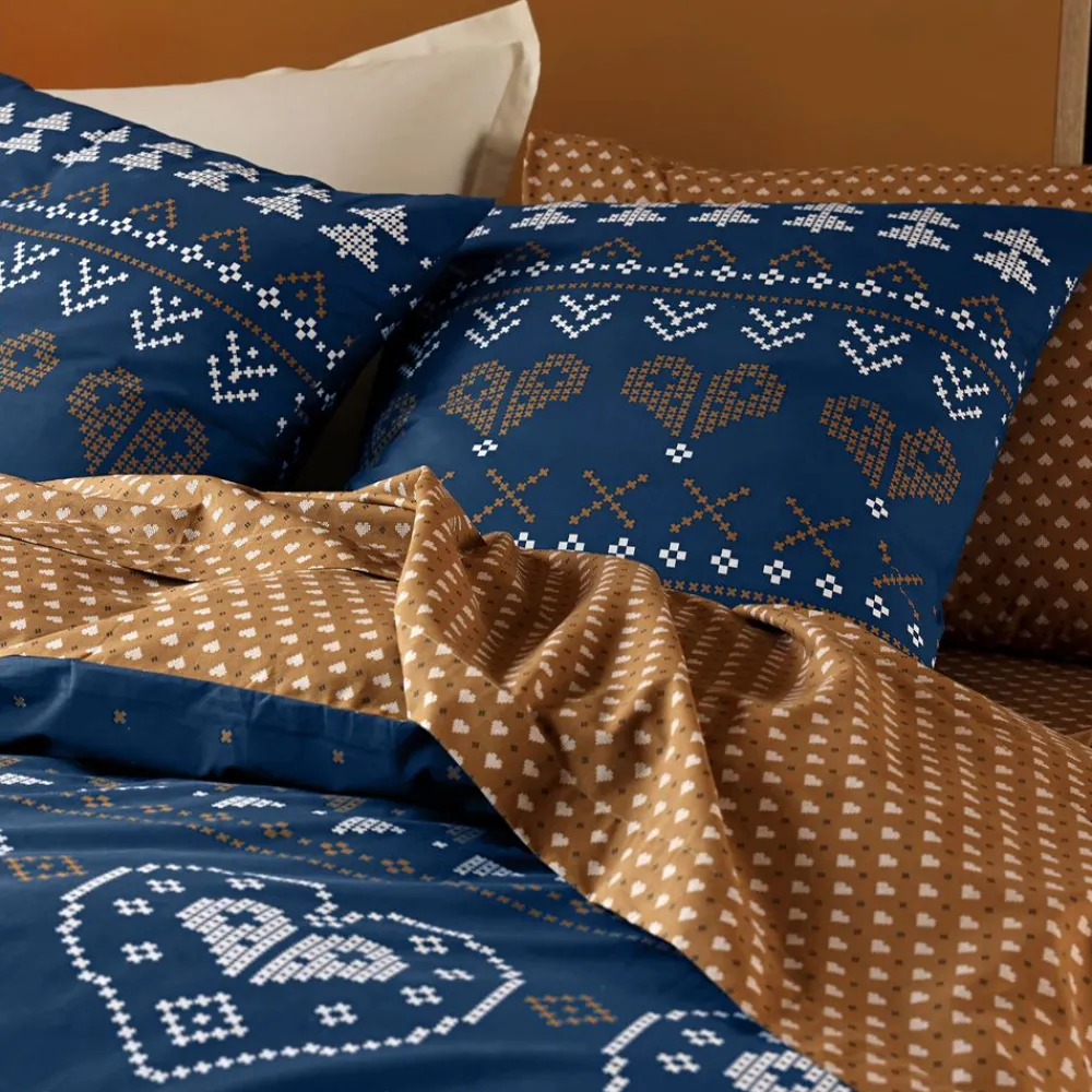 Becquet Linge de lit esprit point de croix< Les Matières|Housse De Couette