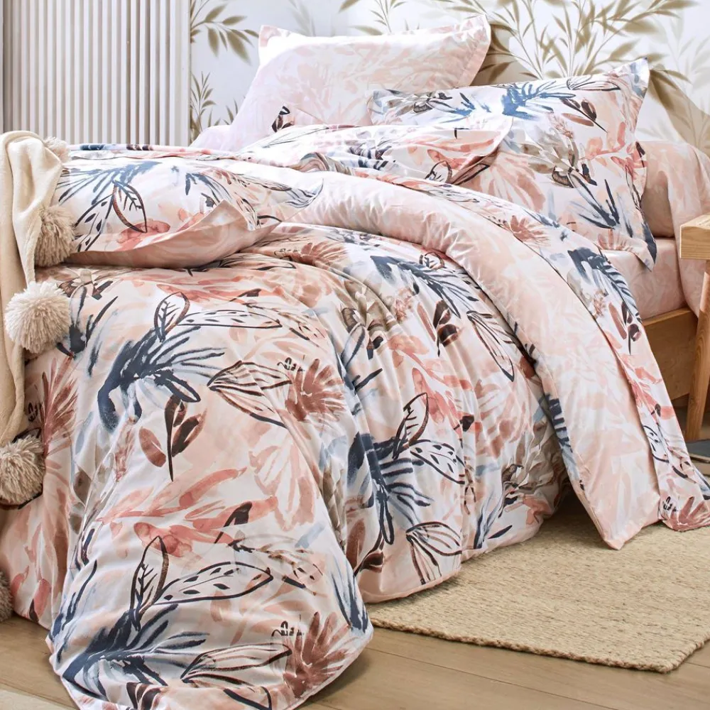 Becquet Linge de lit feuillage - CRÉATION< Housse De Couette|Linge De Lit Fantaisie, Linge De Lit Brodé