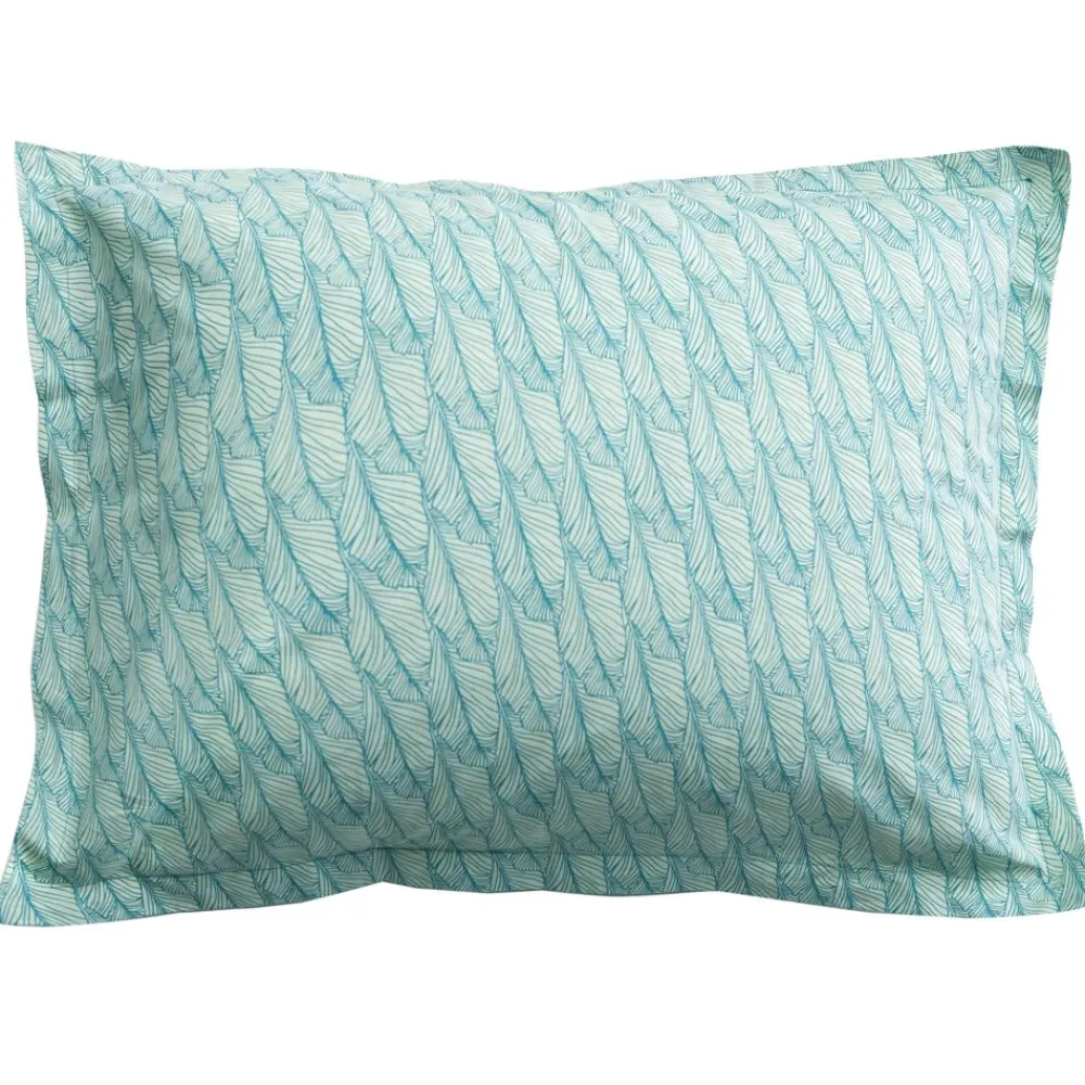 Becquet Linge de lit feuillage stylisé - CRÉATION< Les Matières