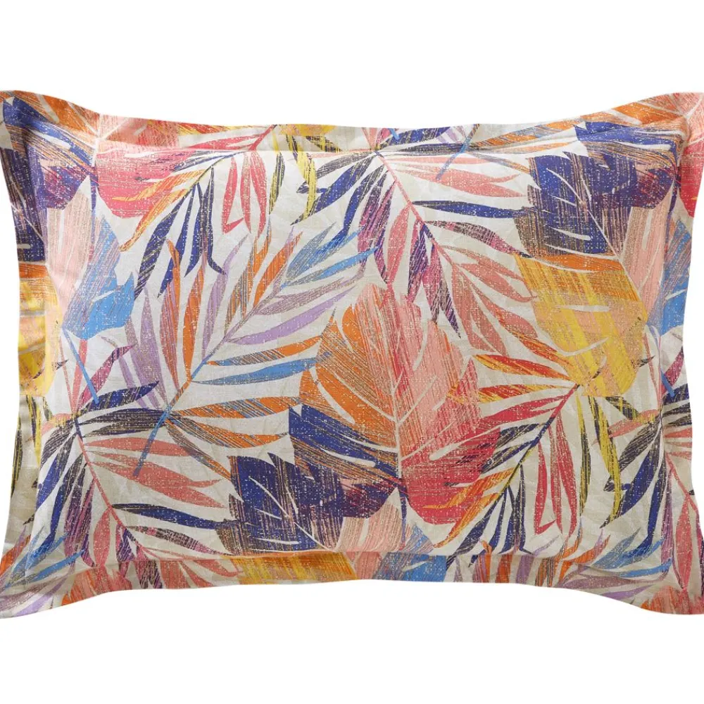 Becquet Linge de lit feuillage tropical - CRÉATION< Housse De Couette|Linge De Lit Fantaisie, Linge De Lit Brodé