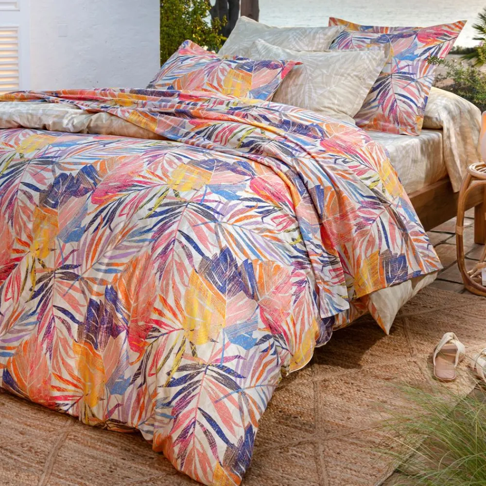 Becquet Linge de lit feuillage tropical - CRÉATION< Housse De Couette|Linge De Lit Fantaisie, Linge De Lit Brodé