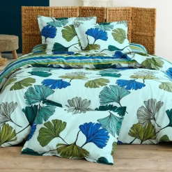 Becquet Linge de lit feuilles de ginkgo - CRÉATION< Housse De Couette|Linge De Lit Fantaisie, Linge De Lit Brodé