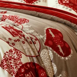 Becquet Linge de lit flanelle à motif cœurs< Les Matières|Housse De Couette