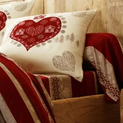 Becquet Linge de lit flanelle à motif cœurs< Les Matières|Housse De Couette