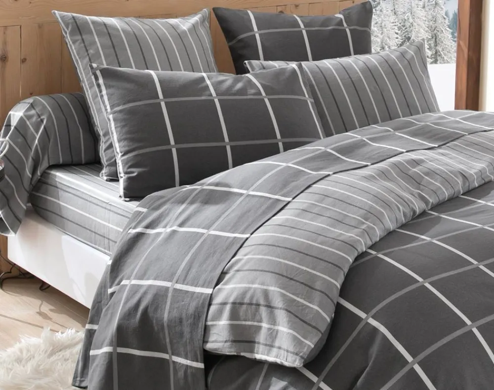 Becquet Linge de lit flanelle carreaux et rayures - CRÉATION<Enfant Linge De Lit Ado, Housse De Couette|Housse De Couette