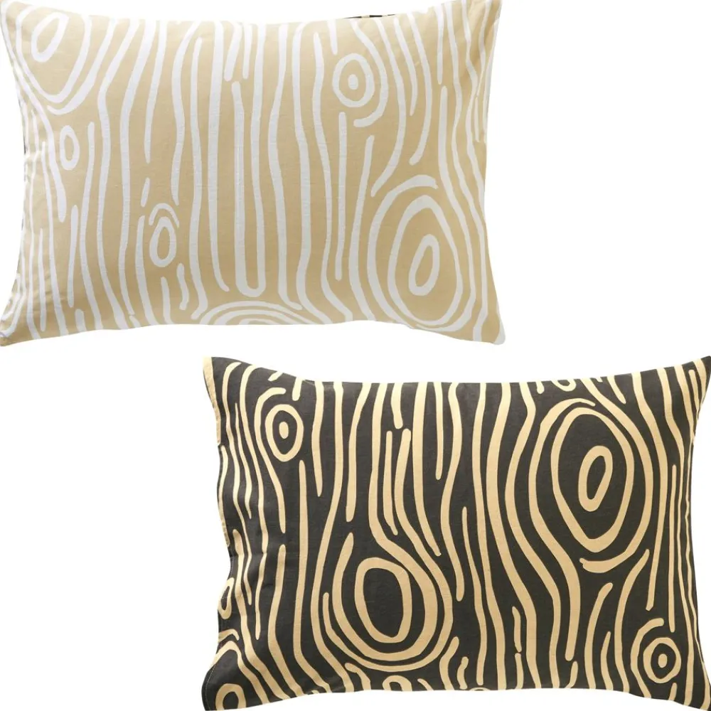 Becquet Linge de lit flanelle effet bois - CRÉATION< Les Matières|Housse De Couette
