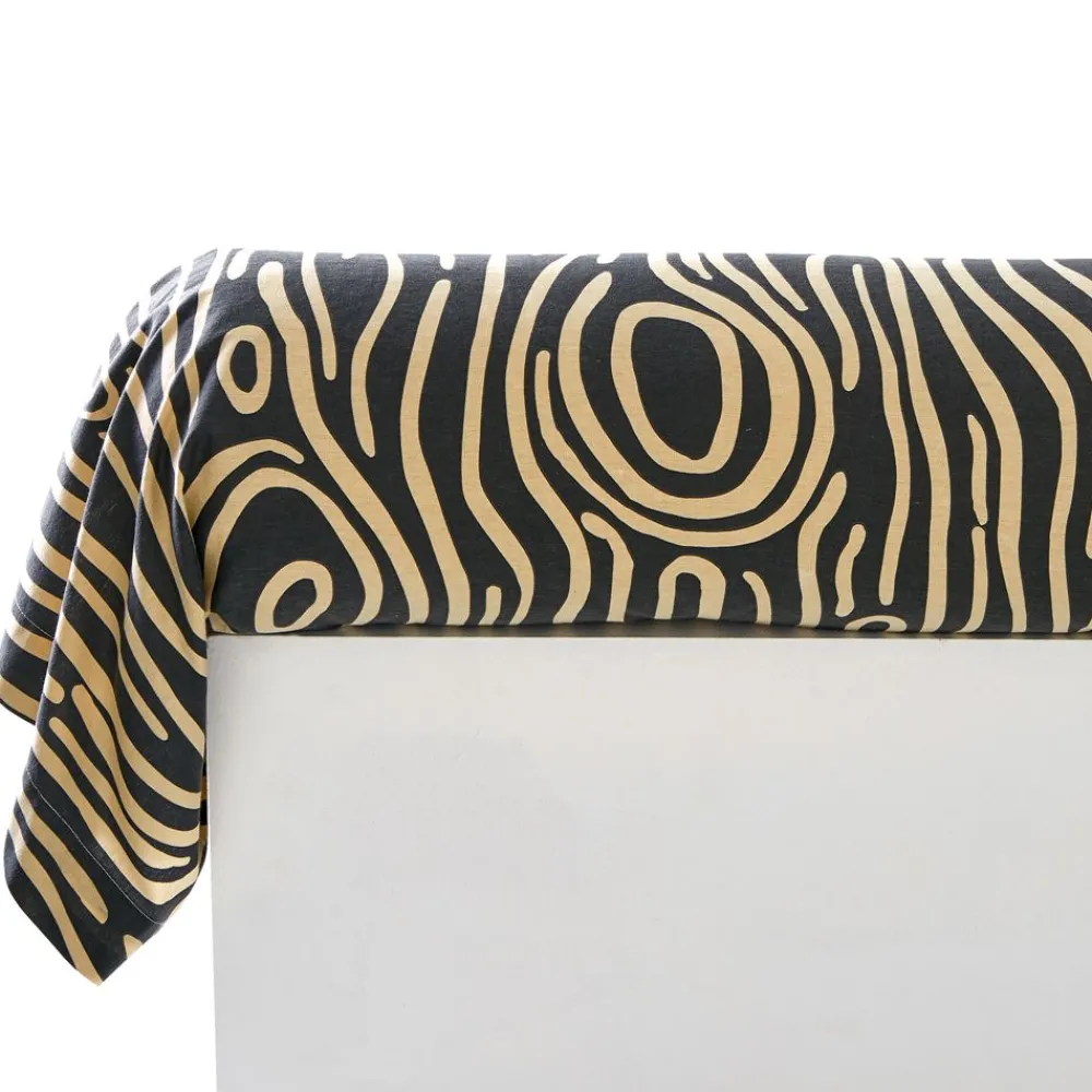 Becquet Linge de lit flanelle effet bois - CRÉATION< Les Matières|Housse De Couette