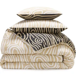 Becquet Linge de lit flanelle effet bois - CRÉATION< Les Matières|Housse De Couette