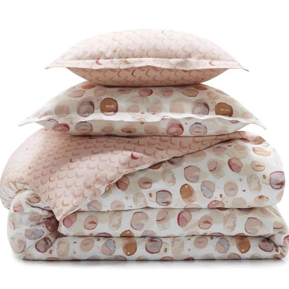 Becquet Linge de lit flanelle motifs poudrés - CRÉATION< Les Matières|Housse De Couette