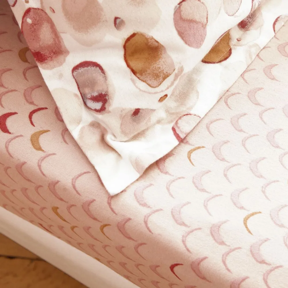 Becquet Linge de lit flanelle motifs poudrés - CRÉATION< Les Matières|Housse De Couette