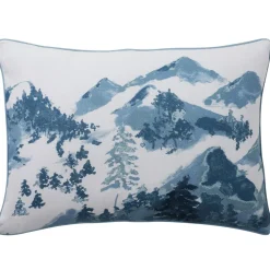 Becquet Linge de lit flanelle motif montagne - CRÉATION< Les Matières|Housse De Couette