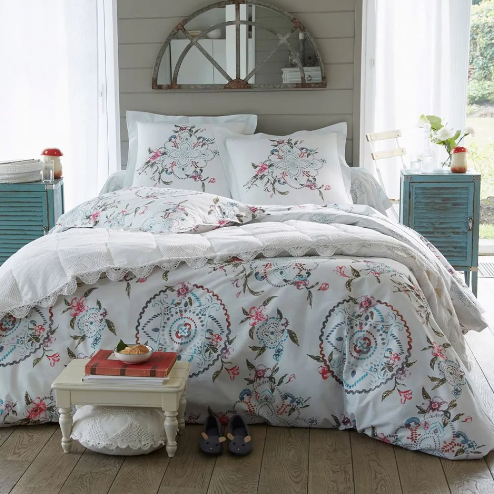 Becquet Linge de lit fleuri - CRÉATION< Housse De Couette
