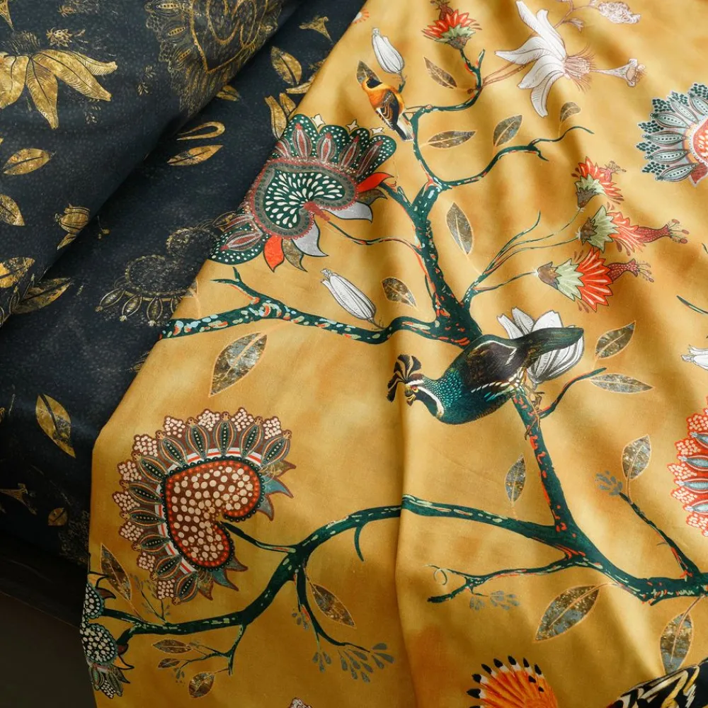 Becquet Linge de lit fleuri - CRÉATION< Les Matières|Housse De Couette