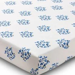 Becquet Linge de lit fleurs bleues - CRÉATION< Housse De Couette|Linge De Lit Fantaisie, Linge De Lit Brodé