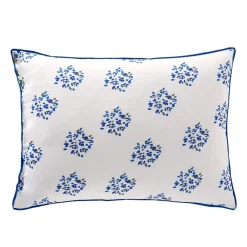 Becquet Linge de lit fleurs bleues - CRÉATION< Housse De Couette|Linge De Lit Fantaisie, Linge De Lit Brodé