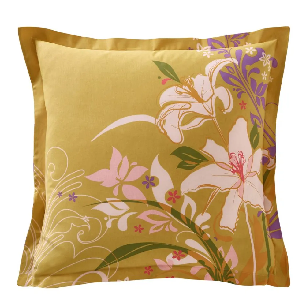 Becquet Linge de lit fleurs de lys - CRÉATION< Housse De Couette|Linge De Lit Fantaisie, Linge De Lit Brodé