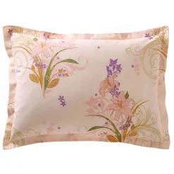 Becquet Linge de lit fleurs de lys - CRÉATION< Housse De Couette|Linge De Lit Fantaisie, Linge De Lit Brodé