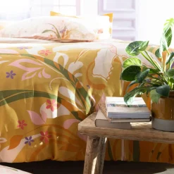 Becquet Linge de lit fleurs de lys - CRÉATION< Housse De Couette|Linge De Lit Fantaisie, Linge De Lit Brodé