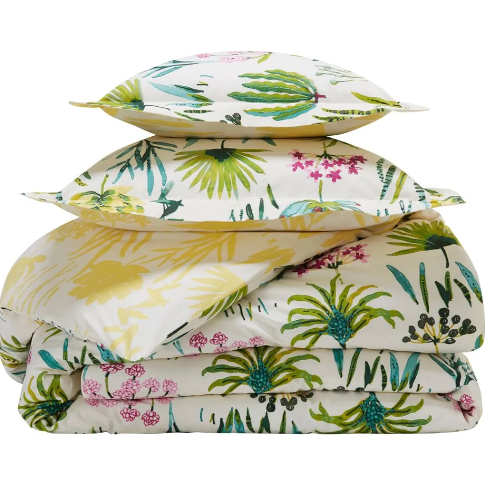 Becquet Linge de lit fleurs exotiques - CRÉATION< Housse De Couette|Linge De Lit Fantaisie, Linge De Lit Brodé