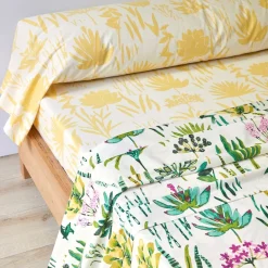 Becquet Linge de lit fleurs exotiques - CRÉATION< Housse De Couette|Linge De Lit Fantaisie, Linge De Lit Brodé
