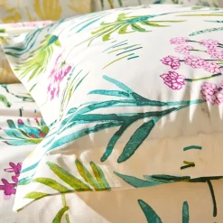 Becquet Linge de lit fleurs exotiques - CRÉATION< Housse De Couette|Linge De Lit Fantaisie, Linge De Lit Brodé