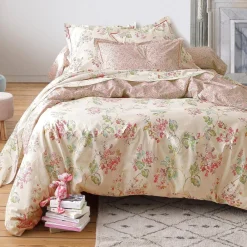 Becquet Linge de lit fleurs façon papier peint - CRÉATION<Enfant Linge De Lit Ado, Housse De Couette|Housse De Couette