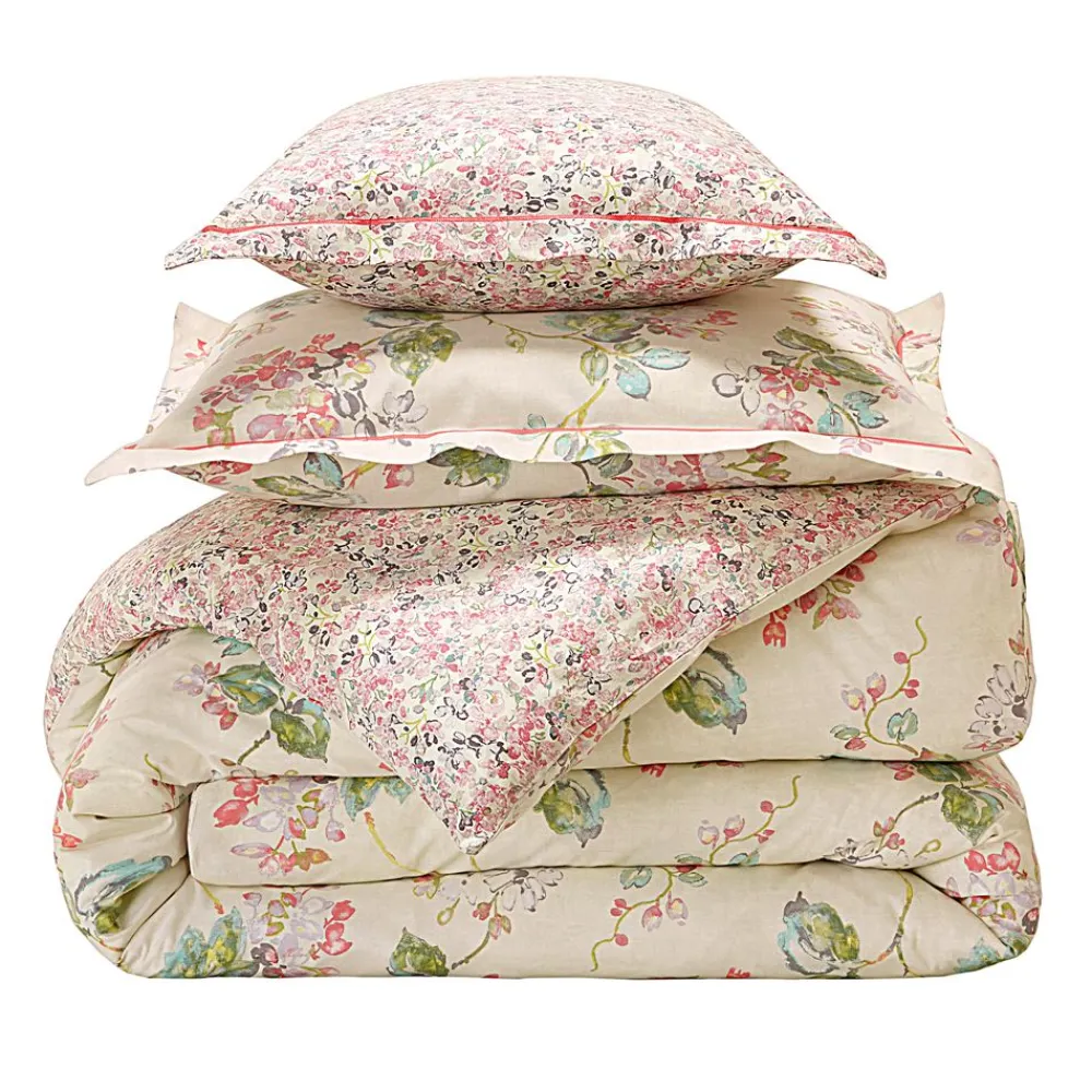 Becquet Linge de lit fleurs façon papier peint - CRÉATION<Enfant Linge De Lit Ado, Housse De Couette|Housse De Couette