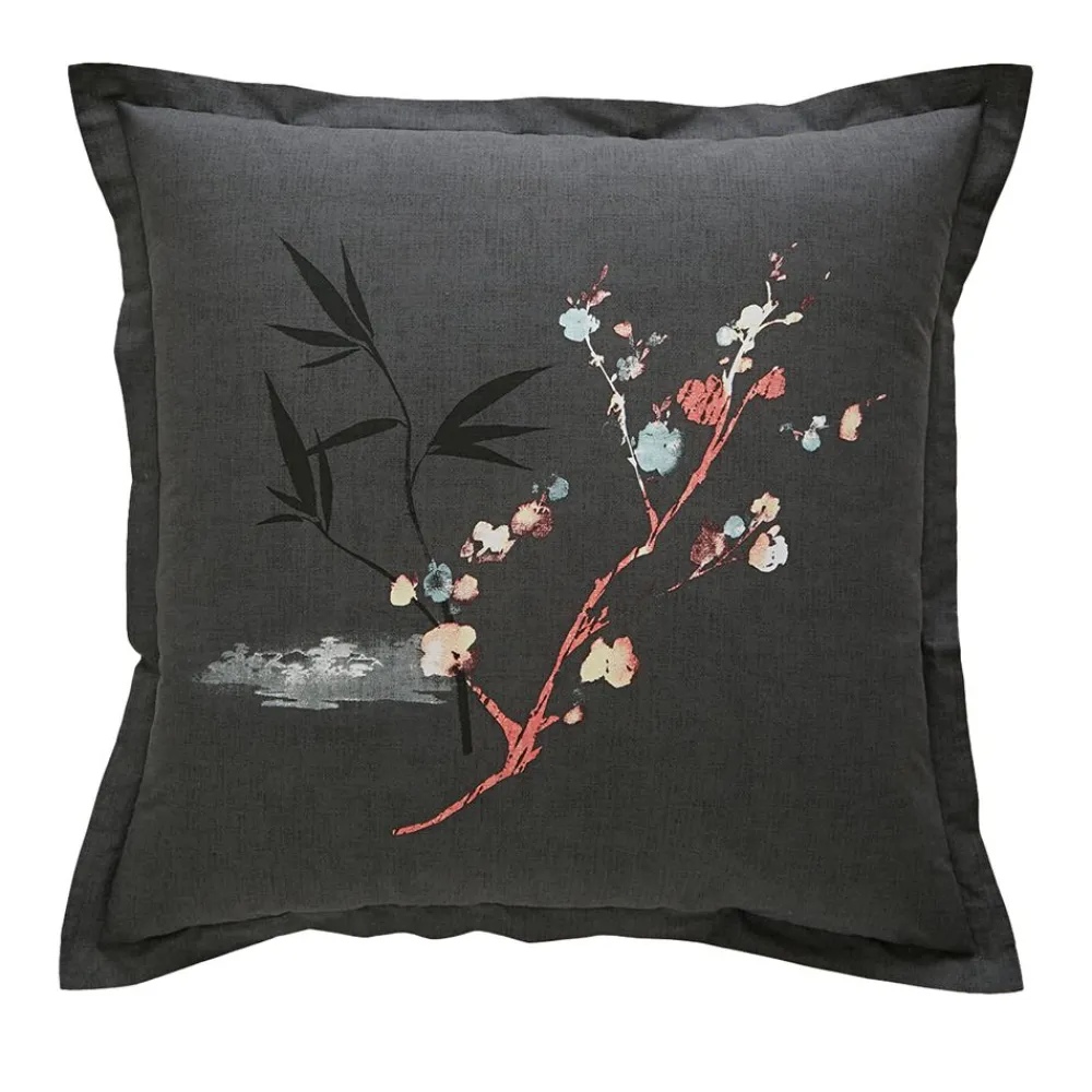 Becquet Linge de lit fleurs japonaises - CRÉATION< Les Matières