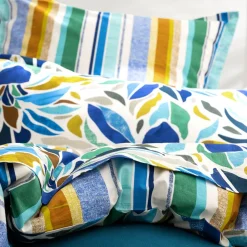 Becquet Linge de lit fleurs multicolores - CRÉATION< Les Matières|Housse De Couette