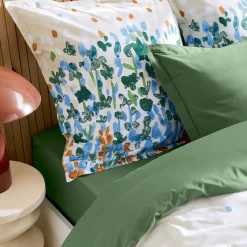 Becquet Linge de lit fleurs naïves< Housse De Couette|Linge De Lit Fantaisie, Linge De Lit Brodé