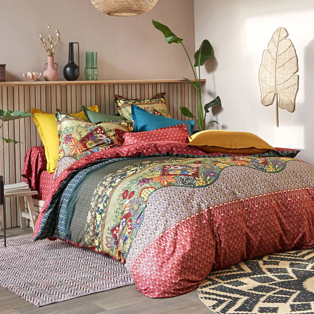 Becquet Linge de lit frises de motifs - CRÉATION< Les Matières|Housse De Couette
