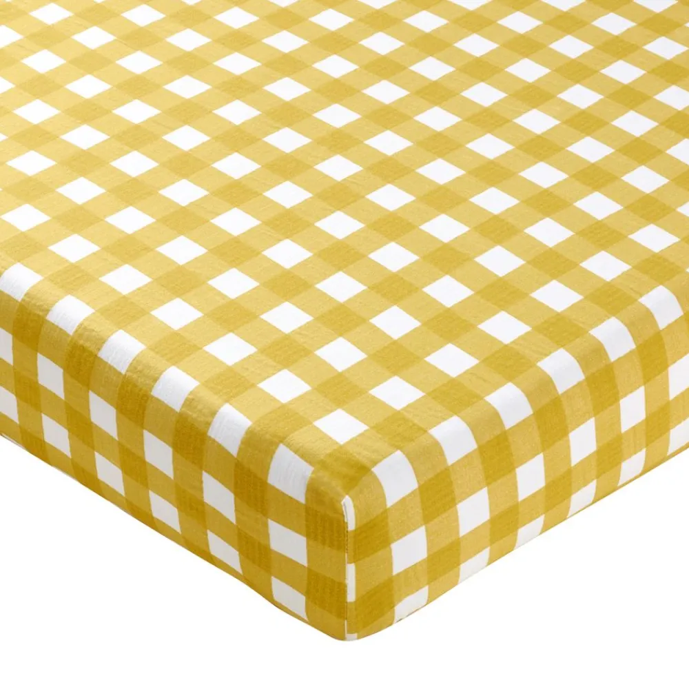 Becquet Linge de lit gaze de coton esprit vichy - CRÉATION< Housse De Couette|Linge De Lit Fantaisie, Linge De Lit Brodé
