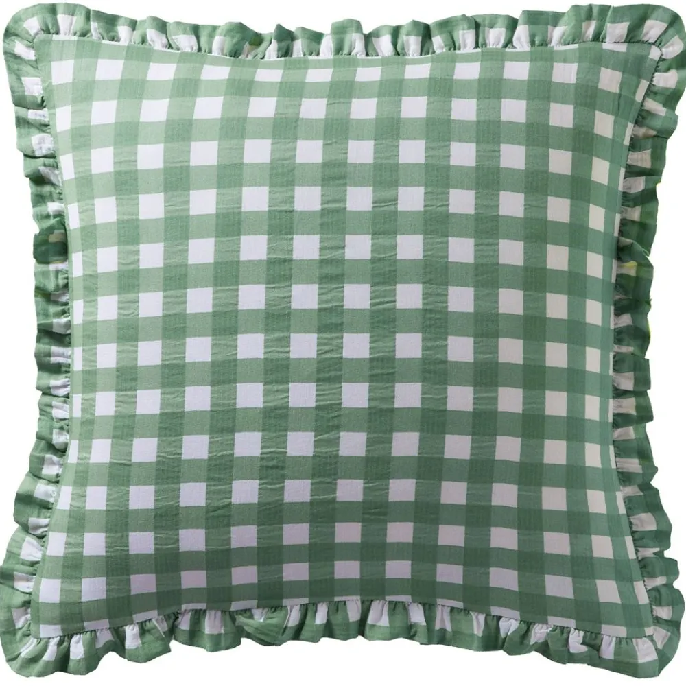 Becquet Linge de lit gaze de coton esprit vichy - CRÉATION< Housse De Couette|Linge De Lit Fantaisie, Linge De Lit Brodé