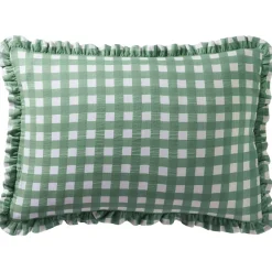 Becquet Linge de lit gaze de coton esprit vichy - CRÉATION< Housse De Couette|Linge De Lit Fantaisie, Linge De Lit Brodé