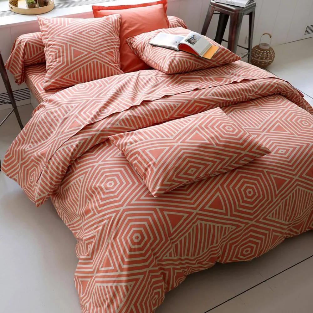 Becquet Linge de lit graphique bicolore - CRÉATION<Enfant Linge De Lit Ado, Housse De Couette|Housse De Couette