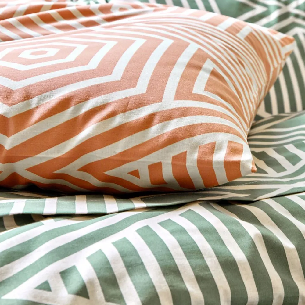 Becquet Linge de lit graphique bicolore - CRÉATION<Enfant Linge De Lit Ado, Housse De Couette|Housse De Couette