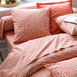 Becquet Linge de lit graphique bicolore - CRÉATION<Enfant Linge De Lit Ado, Housse De Couette|Housse De Couette