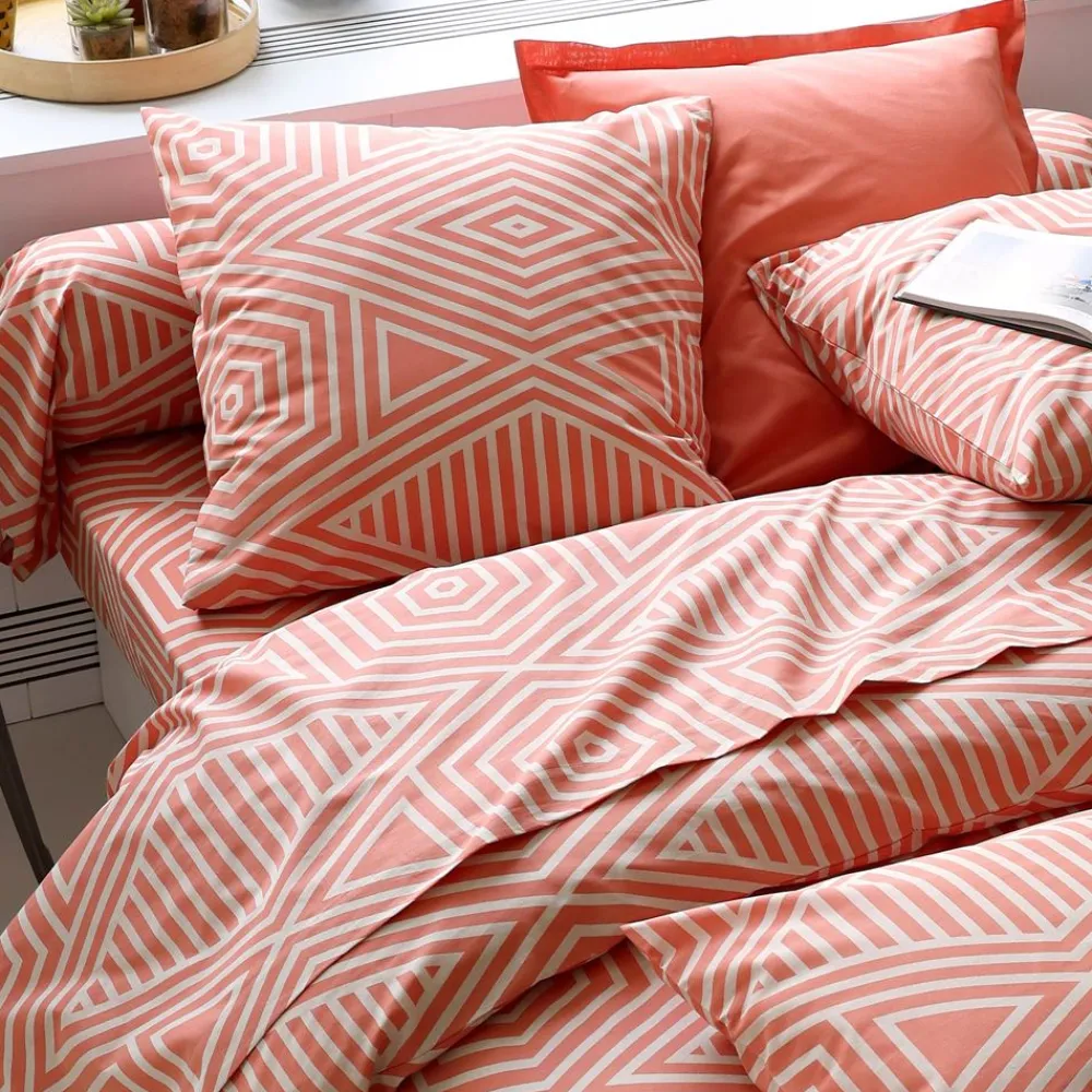 Becquet Linge de lit graphique bicolore - CRÉATION<Enfant Linge De Lit Ado, Housse De Couette|Housse De Couette