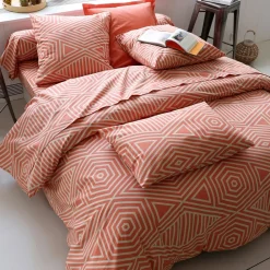 Becquet Linge de lit graphique bicolore - CRÉATION<Enfant Linge De Lit Ado, Housse De Couette|Housse De Couette