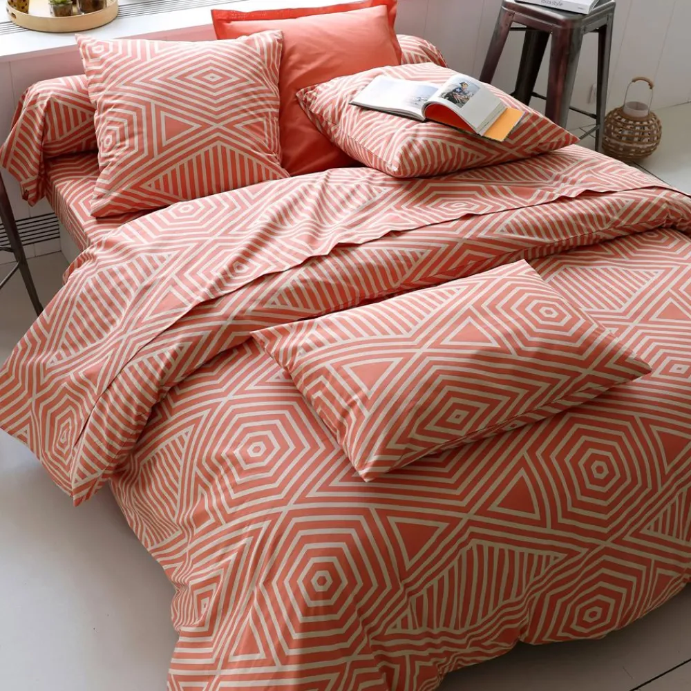 Becquet Linge de lit graphique bicolore - CRÉATION<Enfant Linge De Lit Ado, Housse De Couette|Housse De Couette