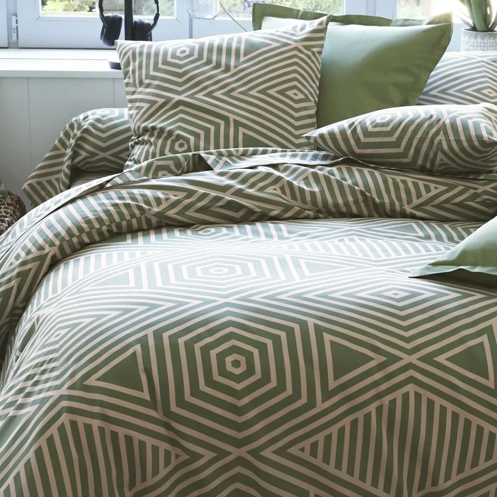 Becquet Linge de lit graphique bicolore - CRÉATION<Enfant Linge De Lit Ado, Housse De Couette|Housse De Couette