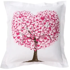 Becquet Linge de lit imprimé arbres et cœurs - CRÉATION<Enfant Linge De Lit Ado, Housse De Couette|Housse De Couette